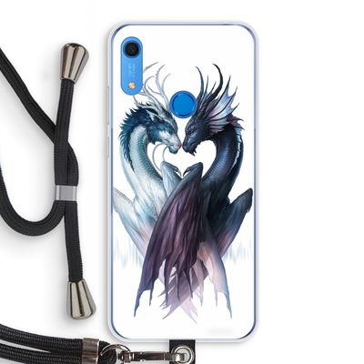 Yin Yang Dragons: Huawei Y6s Transparant Hoesje met koord