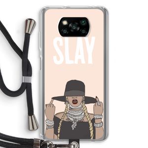 Slay All Day: Xiaomi Poco X3 NFC Transparant Hoesje met koord