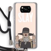Slay All Day: Xiaomi Poco X3 NFC Transparant Hoesje met koord