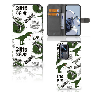 Telefoonhoesje met Pasjes voor Xiaomi 12T | 12T Pro Dinosaurus