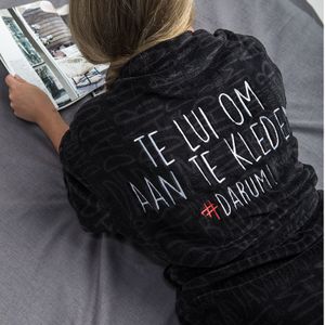 #DARUM! #DARUM! Badjassen Kleur: Te lui om aan te kleden - zwart, S/M