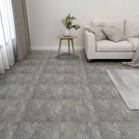 VidaXL Vloerplanken 20 st zelfklevend 1,86 m² pvc grijs