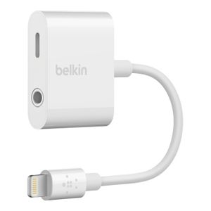 Belkin RockStar mobiele telefoonkabel Wit Lightning Lightning + 3.5mm