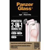 PanzerGlass 2-in-1-Pack B1136+2811 Screenprotector (glas) Apple iPhone 15 Plus 1 stuk(s)