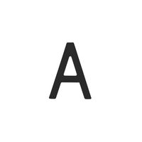 Intersteel Huisletter A 100mm zwart - thumbnail