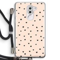 Kleine kattenkopjes: Honor 6X Transparant Hoesje met koord
