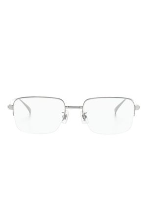 Dunhill lunettes de vue à monture rectangulaire - Gris