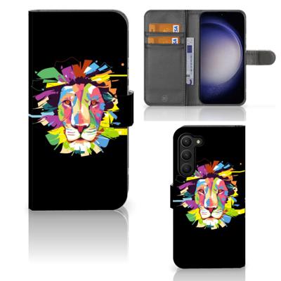 Samsung Galaxy S23 Plus Leuk Hoesje Lion Color Samsung Galaxy S23 Plus Leuk Hoesje Lion Color
