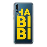 Habibi Blue: Huawei P20 Pro Transparant Hoesje - thumbnail