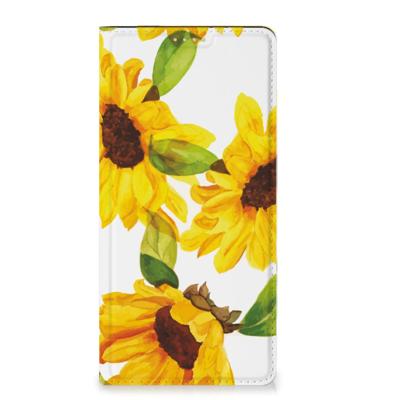 Smart Cover voor OPPO Reno8 T 5G Zonnebloemen Smart Cover voor OPPO Reno8 T 5G Zonnebloemen