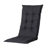 2L Home Tuinstoelkussen Hoge Rug Basic Zwart