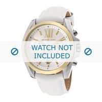 Horlogeband Michael Kors MK2282 Leder Wit 22mm Horlogeband Michael Kors MK2282 Leder Wit 22mm