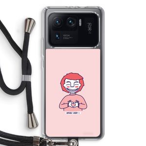 Hartje: Xiaomi Mi 11 Ultra Transparant Hoesje met koord