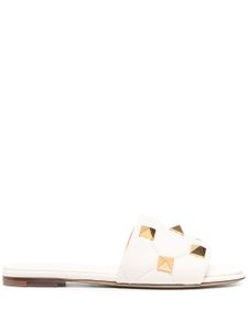 Valentino Garavani sandales Roman Stud en cuir - Blanc