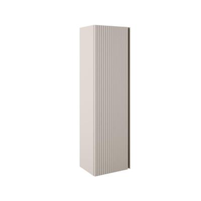 Saniclass Prime Blend Hoge Kast - 120x34.5x27.5cm - 1 deur - mat cotton (beige) - MDF ARES_HIGH_CABINET_Cotton