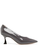 Casadei escarpins pointus à fini brillant - Gris Casadei escarpins pointus à fini brillant - Gris