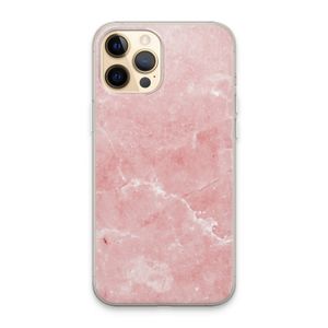 Roze marmer: iPhone 13 Pro Max Transparant Hoesje