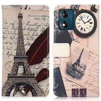 Motorola Moto E13 Glam Series Portemonnee Hoesje - Eiffeltoren