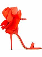 Giuseppe Zanotti sandales Peony à détails en satin - Rouge