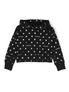 Givenchy Kids hoodie à imprimé monogrammé - Noir