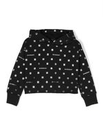 Givenchy Kids hoodie à imprimé monogrammé - Noir - thumbnail