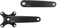 Miranda crankset delta jis voor gates 170mm mat zwart