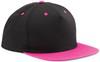 Beechfield CB610c 5 Panel Contrast Snapback - Black/Fuchsia - One Size