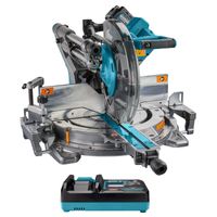 Makita LS004GM102 | 40 V Max | Radiaal afkortzaag | 260 mm | 4,0 Ah accu (1 st) | snellader | in doos | met AWS zender LS004GM102 - thumbnail