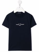 Fred Perry Kids t-shirt à logo brodé - Bleu