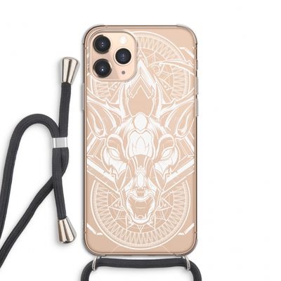 Oh Deer: iPhone 11 Pro Transparant Hoesje met koord