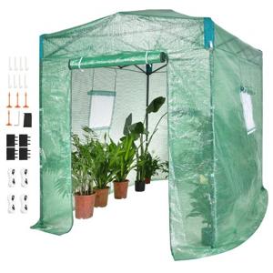 VEVOR Pop-up broeikas, 98" x 72" x 90" broeikas, PE-afdekking met hoge sterkte met deuren en ramen en gepoedercoat stalen frame, geschikt voor planten en opslag