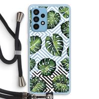Geometrische jungle: Samsung Galaxy A52 Transparant Hoesje met koord