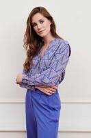Lofty Manner Blouse Sophie | Zigzag Leaves