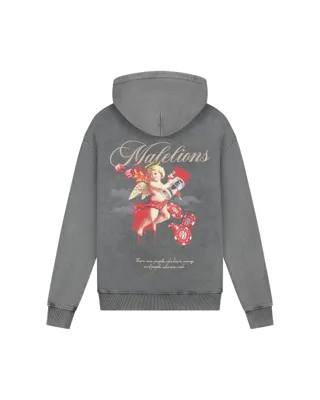 Malelions Angel Hoodie Heren Grijs - Maat XS - Kleur: Grijs | Soccerfanshop
