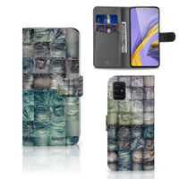 Wallet Case met Pasjes Samsung Galaxy A51 Spijkerbroeken - thumbnail