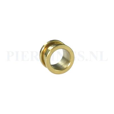 Tunnel goud kleur smal 12 mm 12 mm