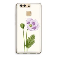 Purple poppy: Huawei P9 Transparant Hoesje