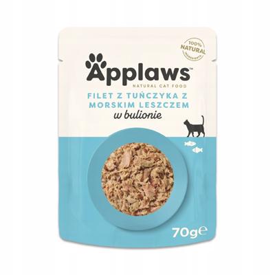 APPLAWS Tuna fillet with sea bream in broth - nat kattenvoer - 70g