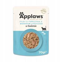 APPLAWS Tuna fillet with sea bream in broth - nat kattenvoer - 70g