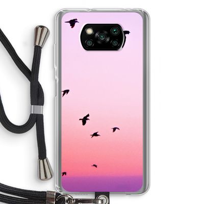 Fly away: Xiaomi Poco X3 NFC Transparant Hoesje met koord