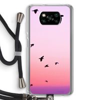 Fly away: Xiaomi Poco X3 NFC Transparant Hoesje met koord
