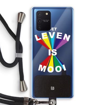 Het Leven Is Mooi: Samsung Galaxy Note 10 Lite Transparant Hoesje met koord