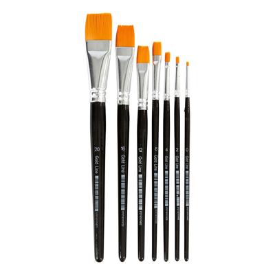 Creativ Company Gold line penselen plat, 7st.
