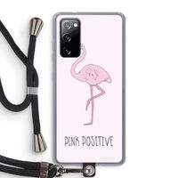 Pink positive: Samsung Galaxy S20 FE / S20 FE 5G Transparant Hoesje met koord