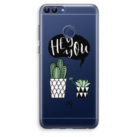 Hey you cactus: Huawei P Smart (2018) Transparant Hoesje