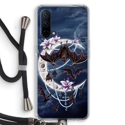 Vleermuizen Maan: OnePlus Nord CE 5G Transparant Hoesje met koord