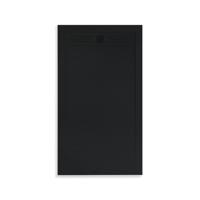 Douchebak BWS Veroni Elite 160x90 cm Composietsteen Mat Zwart