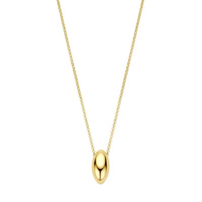 Verguld Zilveren Ketting - 41+4 cm - 3 Micron - 1,7 mm