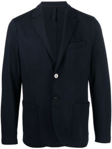 Harris Wharf London virgin-wool single-breasted blazer - Bleu