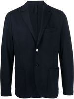 Harris Wharf London virgin-wool single-breasted blazer - Bleu - thumbnail